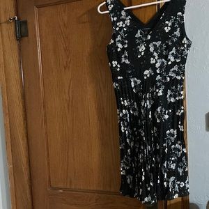 Banana Republic floral lined dress.